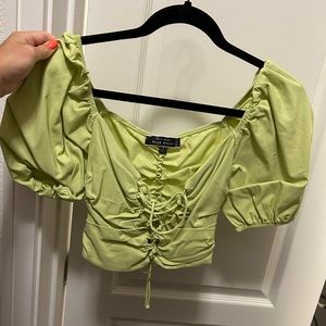 Light green top